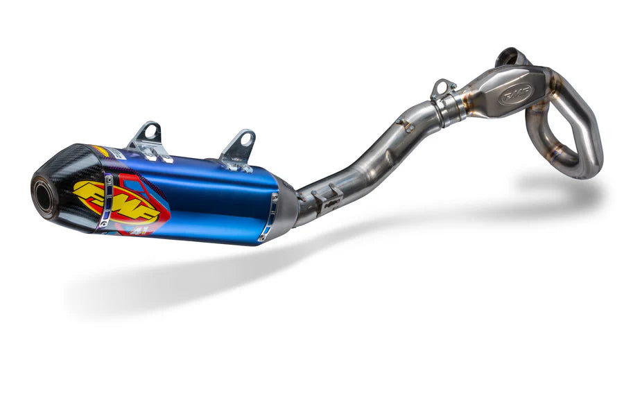 FMF Factory 4.1 RCT Anodized System With Carbon End Cap - 21-25 CRF450R/RX