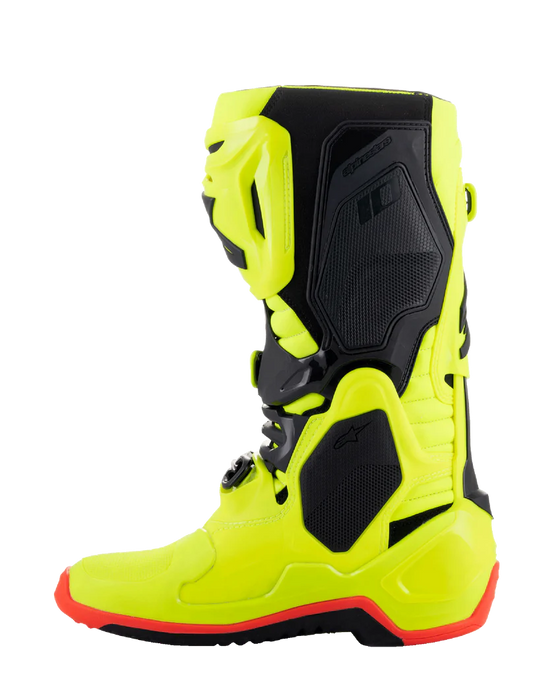 Alpinestars Tech 10 Boots - Yellow Fluo/Black/Red Fluo MX25