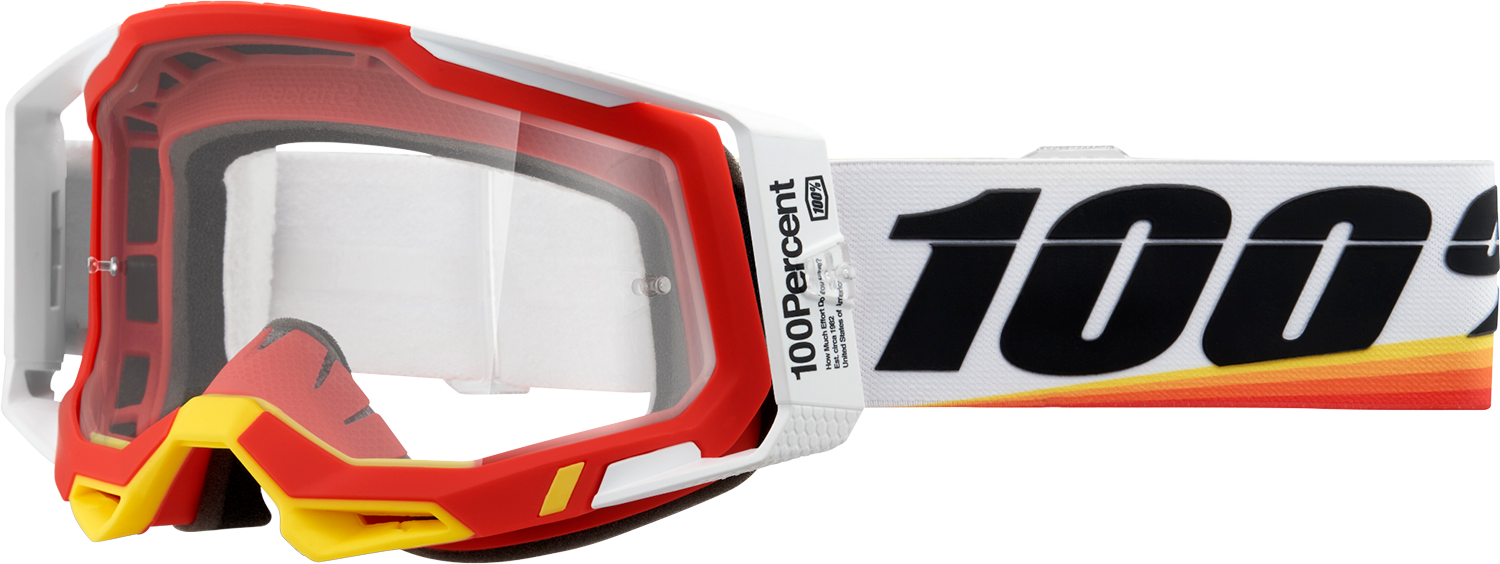 100% Racecraft 2 Goggles - Arsham Red - Clear