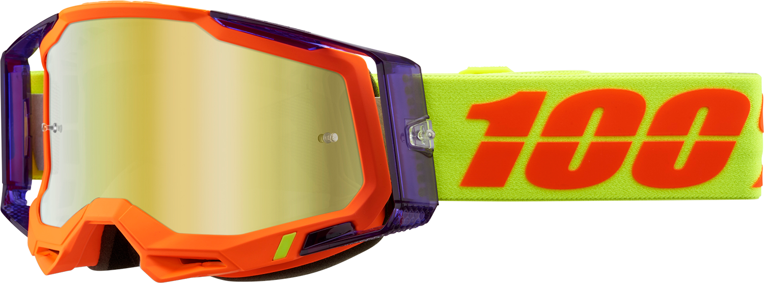 100% Racecraft 2 Goggles - Panam - Gold Mirror