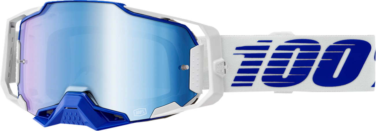 100% Armega Goggles - Blue - Blue Mirror