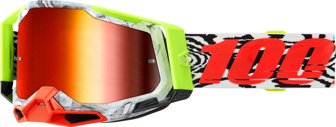 100% Racecraft 2 Goggles - Engal - Red Mirror