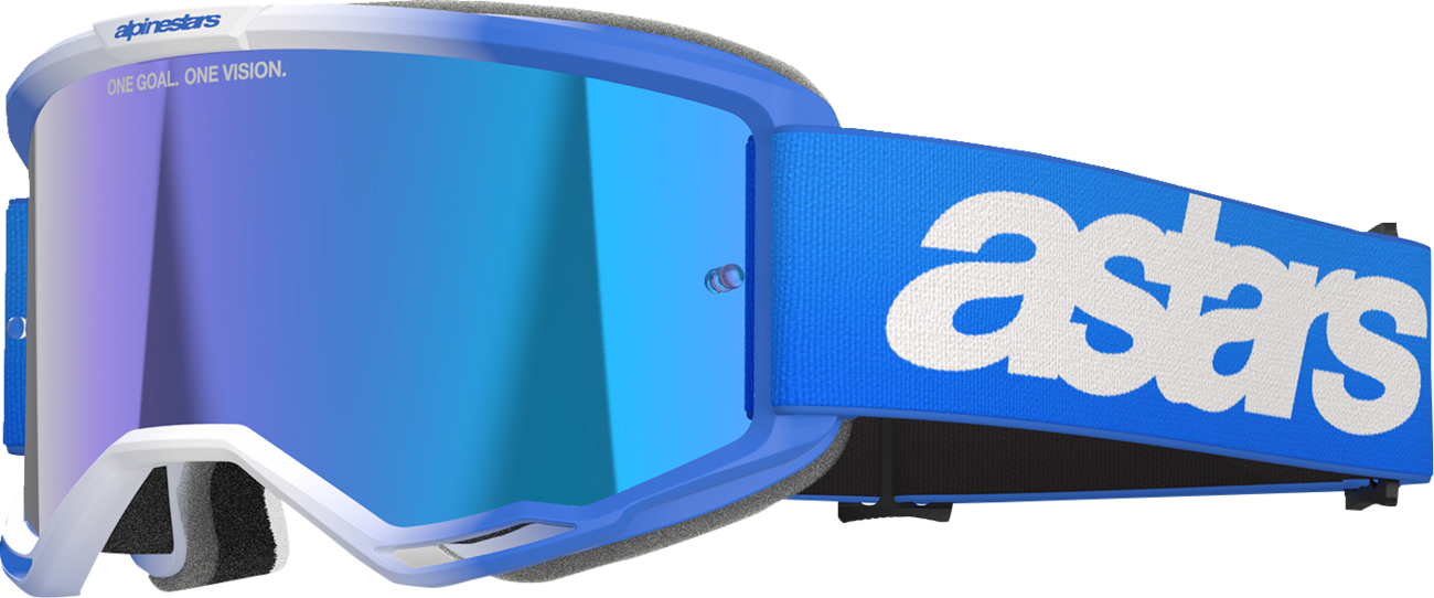 Alpinestars Vision 5 Blaze Goggles - Blue - Blue Mirror