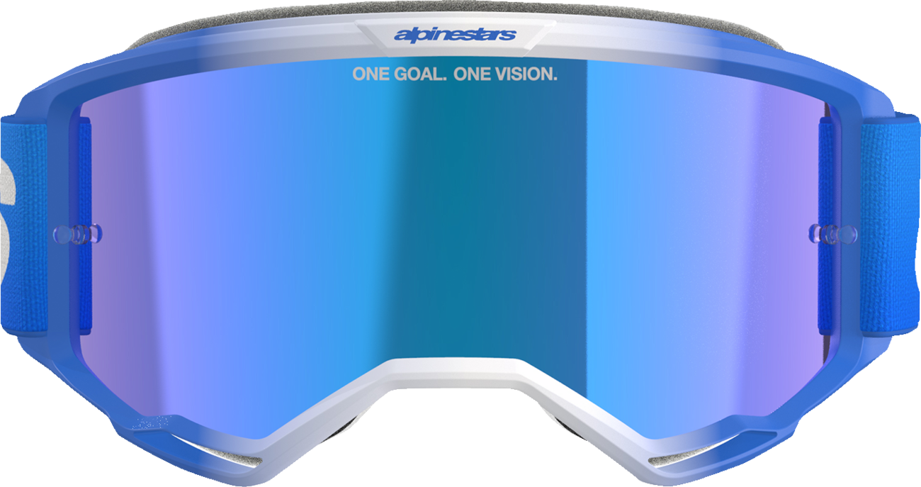 Alpinestars Vision 5 Blaze Goggles - Blue - Blue Mirror