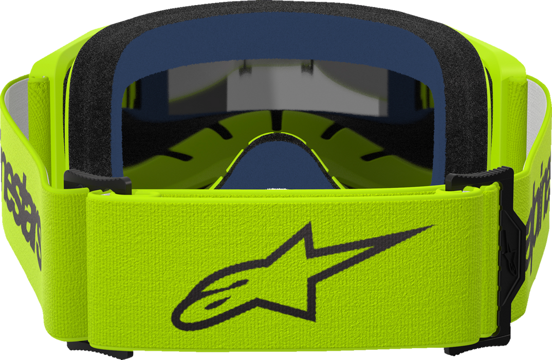 Alpinestars Vision 3 Wordmark Goggles - Yellow Fluo - Silver Mirror