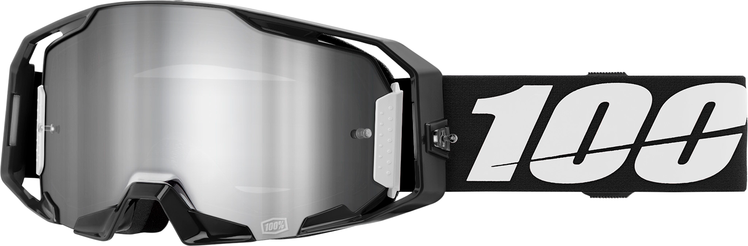 100% Armatic Goggles - Black - Silver Flash Mirror