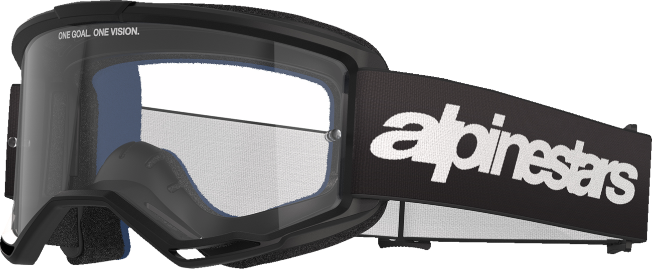 Alpinestars Vision 3 Wordmark Goggles - Black - Clear