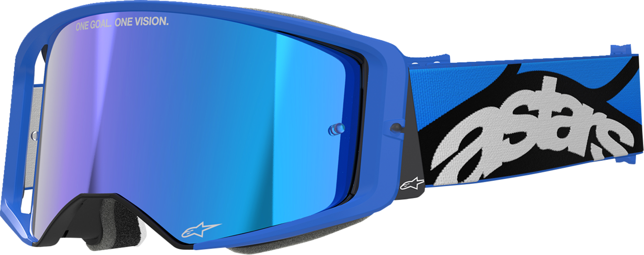 Alpinestars Supertech Stream Goggles - Blue - Blue Mirror