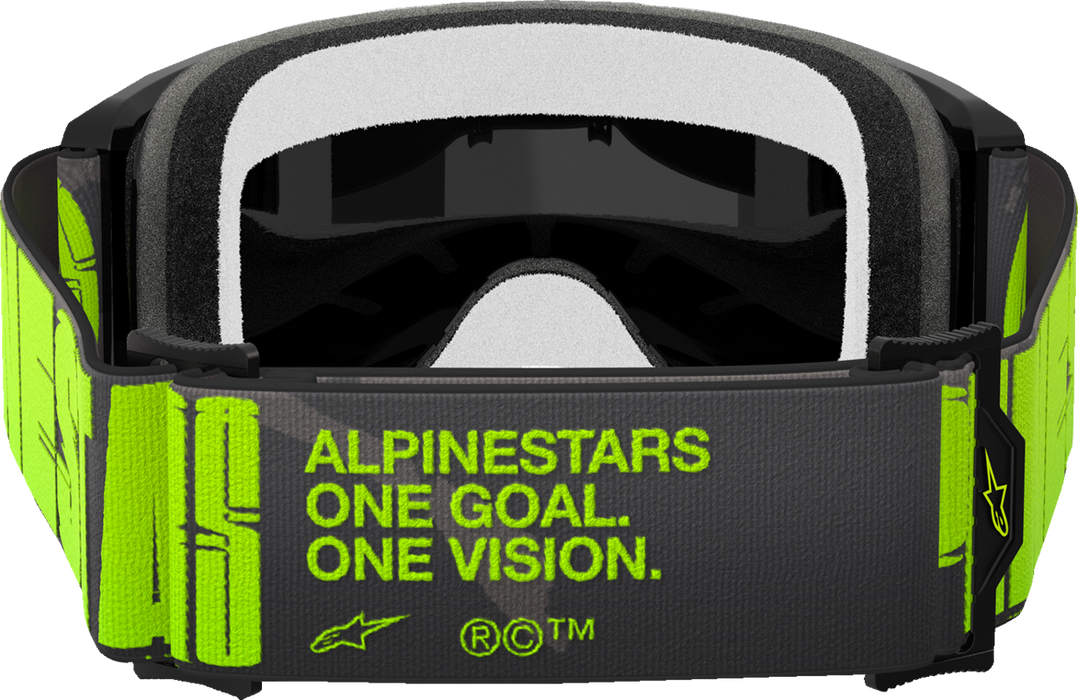 Alpinestars Vision 5 Hollow Goggles - Charcoal/Yellow Fluo - Silver Mirror