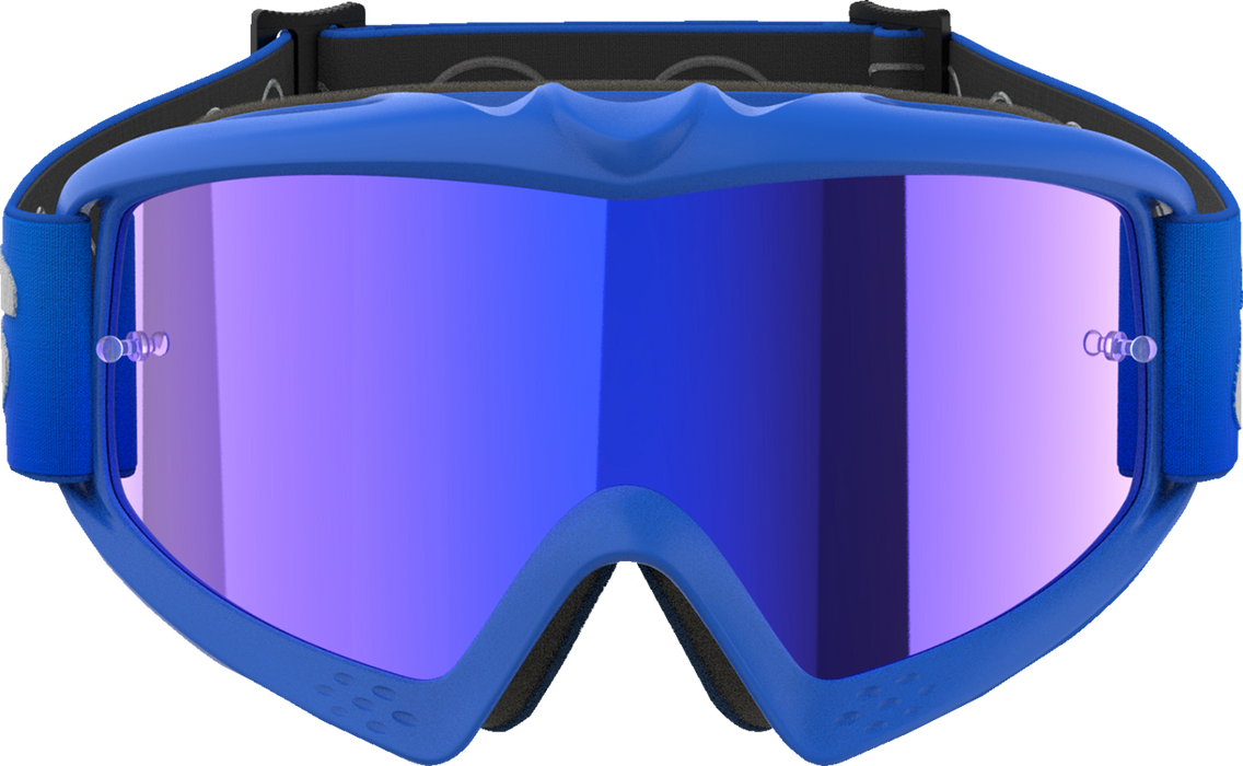 Alpinestars Youth Vision Blaze Goggles - Blue - Blue Mirror