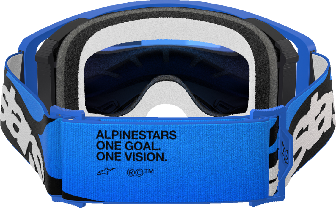 Alpinestars Supertech Stream Goggles - Blue - Blue Mirror