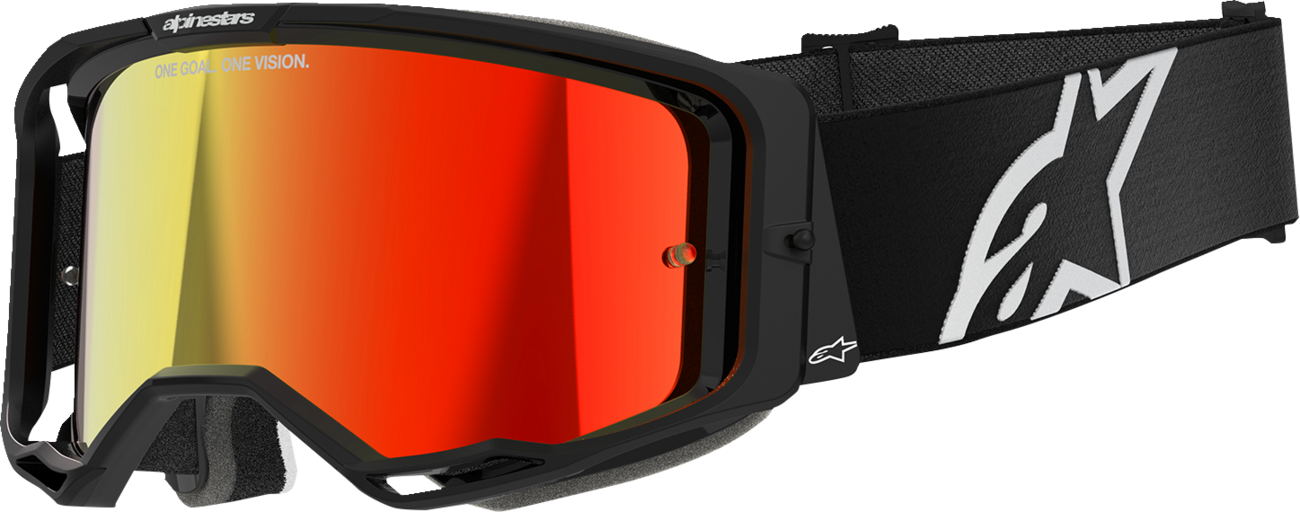 Alpinestars Vision 8 Corp Goggles - Black - Red Mirror