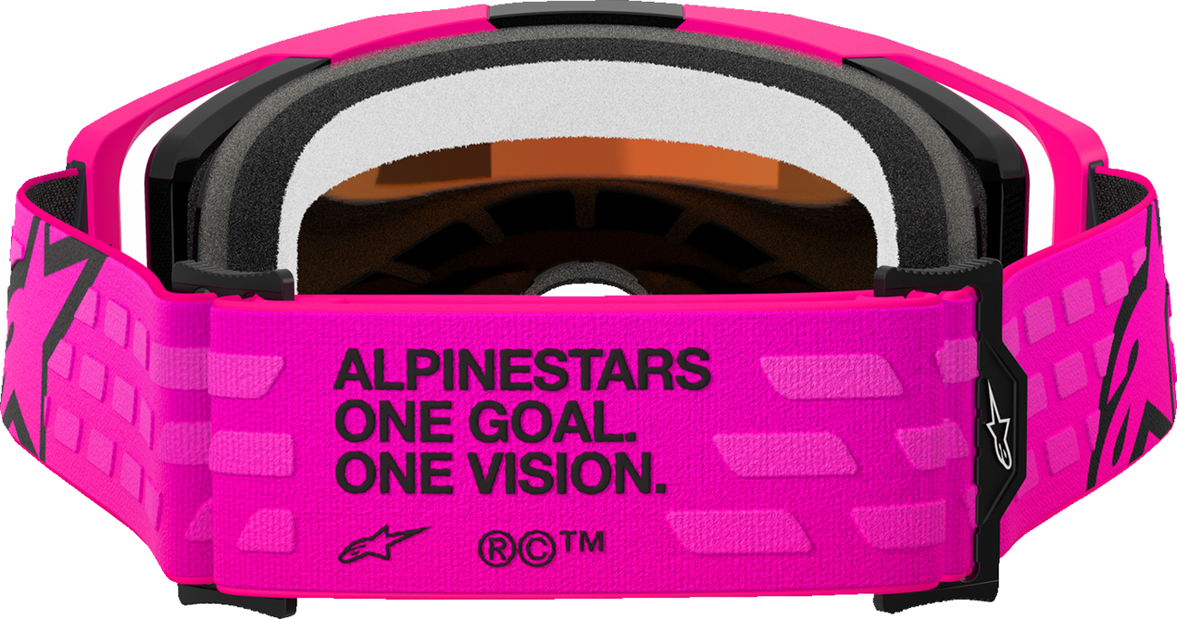 Alpinestars Vision 8 Corp Goggles - Pink - Red Mirror