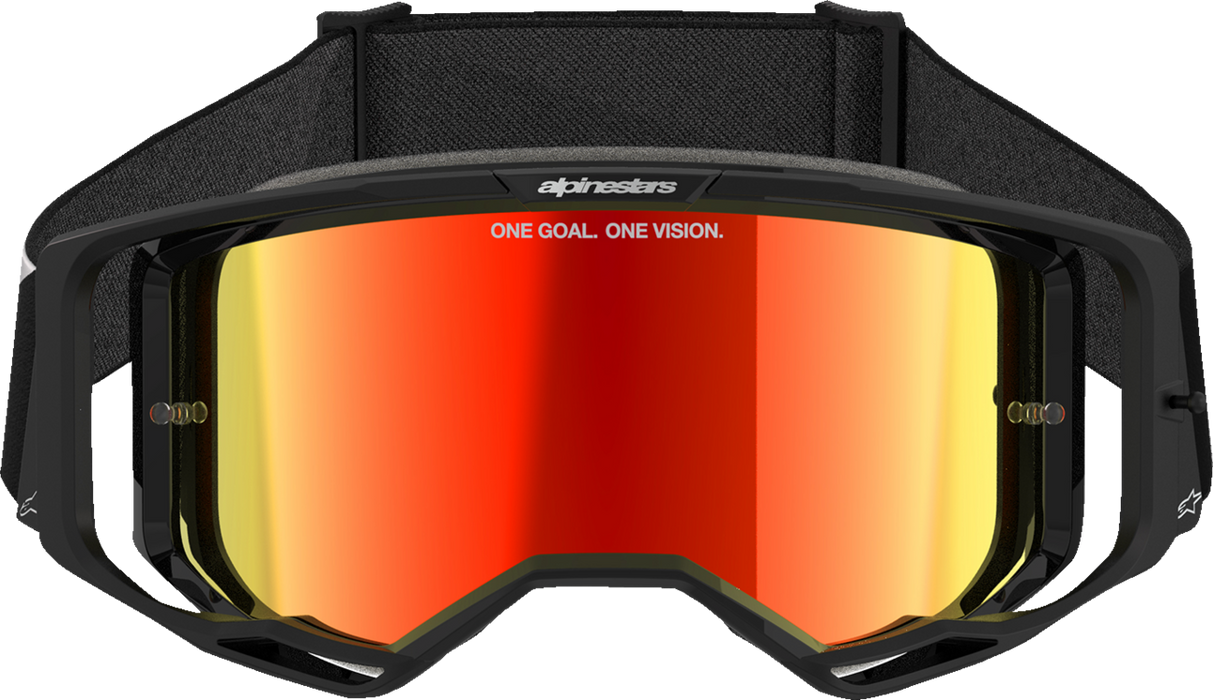 Alpinestars Vision 8 Corp Goggles - Black - Red Mirror