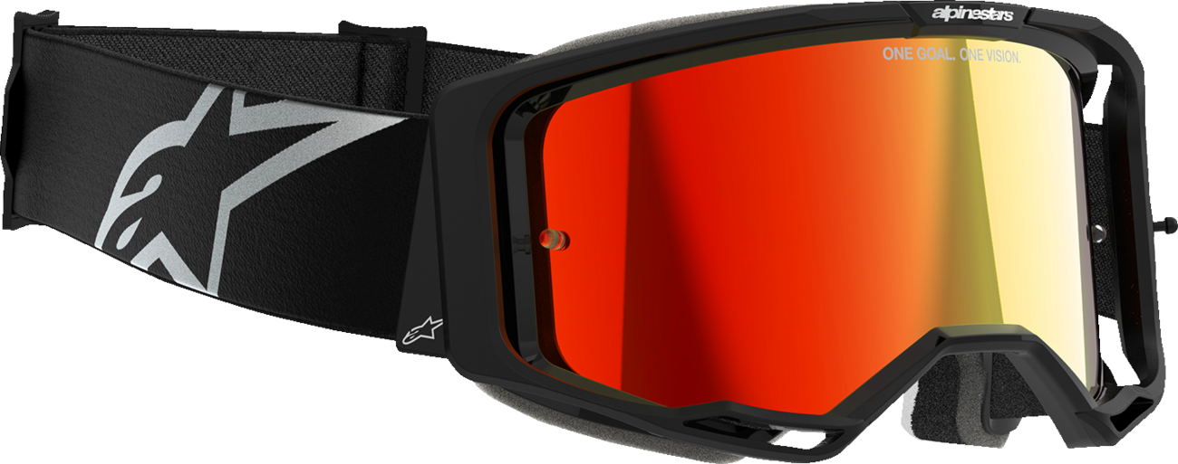 Alpinestars Vision 8 Corp Goggles - Black - Red Mirror