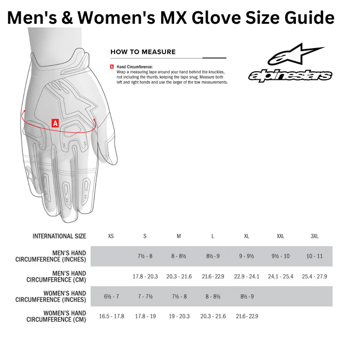 Alpinestars Radar Gloves MX24 CLOSEOUT