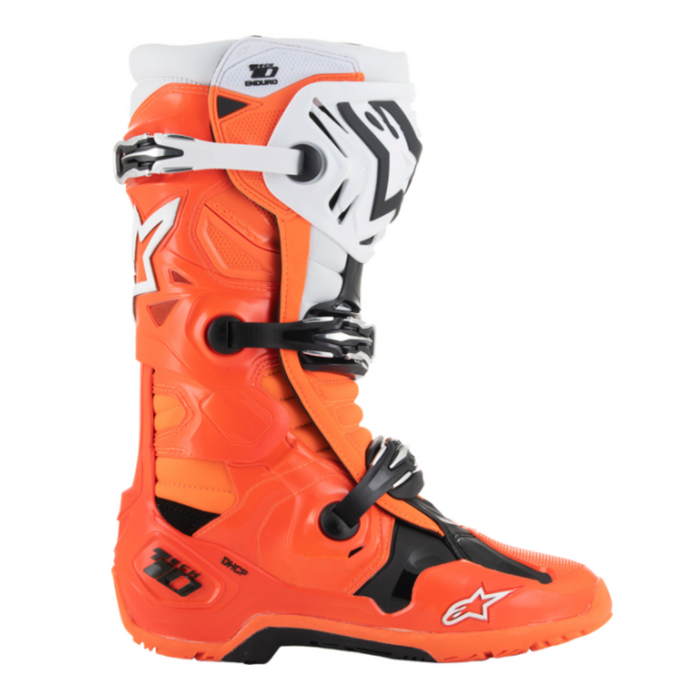 Alpinestars Tech 10 Enduro Boots - Flo Orange/Black/White MX25