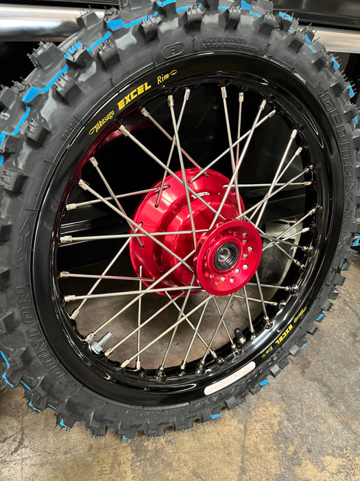 Excel/Thrashed Minis Wheel Set with Dunlop MX33 - CRF110