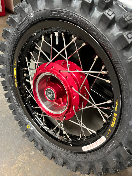 Excel/Thrashed Minis Wheel Set with Dunlop MX33 - CRF110