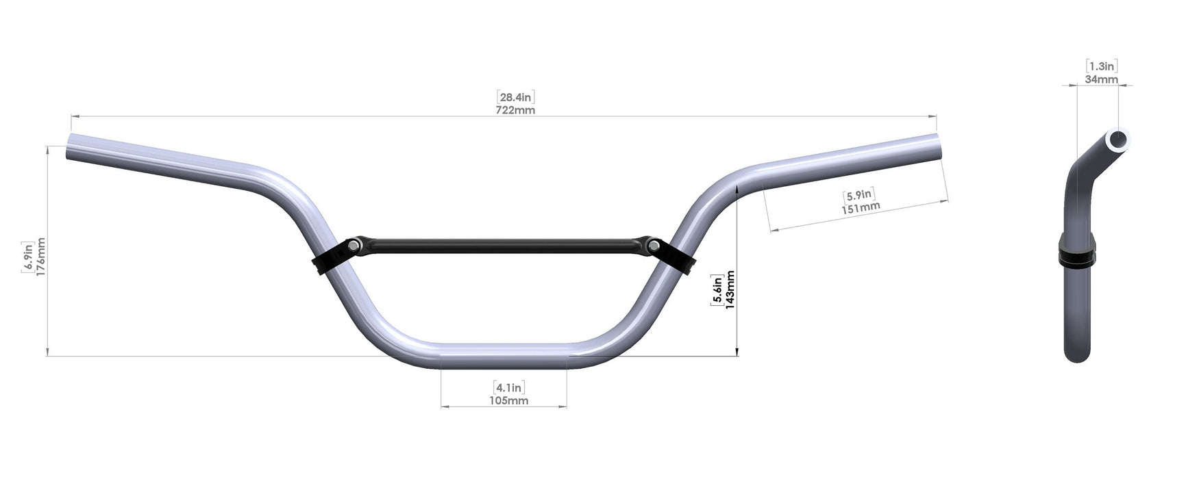 BBR Motorsports 7/8" MX Handlebar