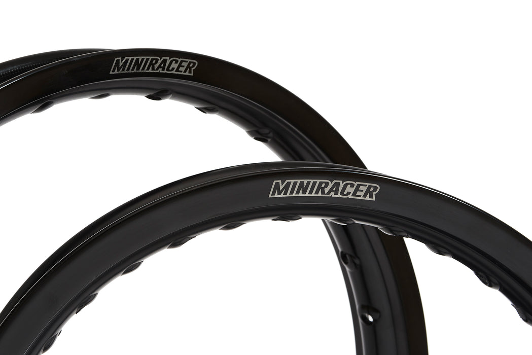 MiniRacer Factory Series Black 14" Front Rim - CRF110