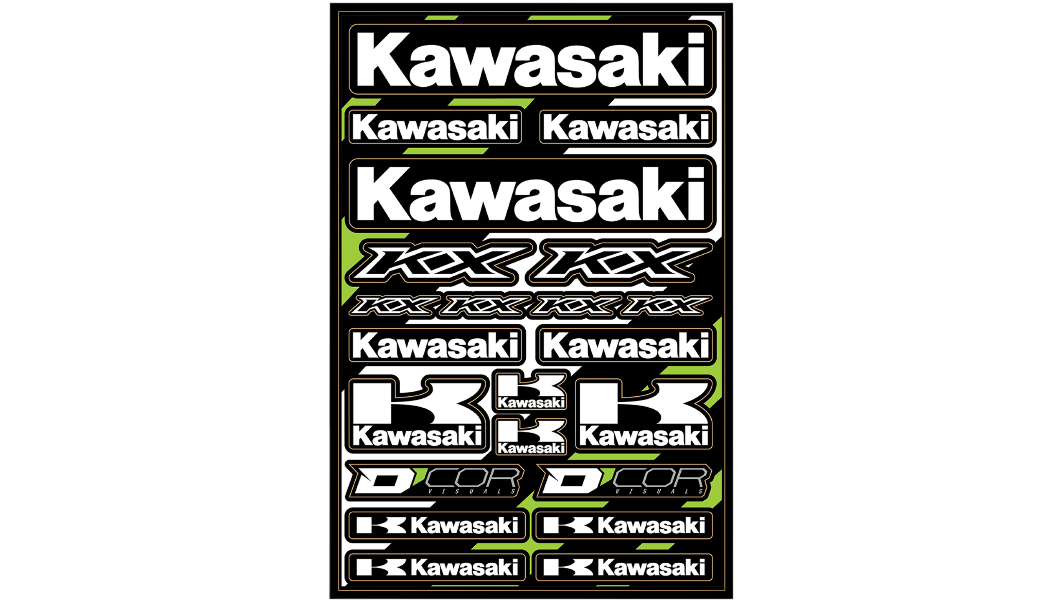 D'COR Decal Sticker Sheet - Kawasaki