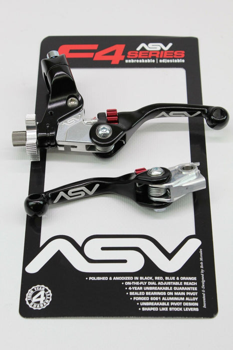 ASV F4 Series Brake & Clutch Lever Pair Pack - 09+ CRF250R/450R