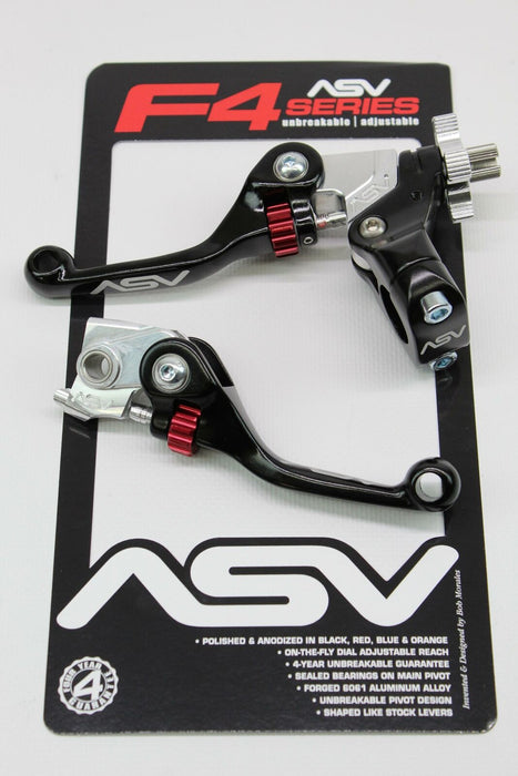 ASV F4 Series Brake & Clutch Lever Pair Pack - 09+ CRF250R/450R